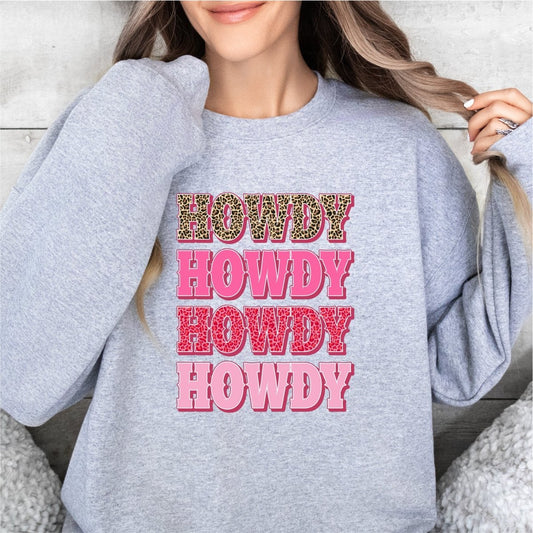Howdy Leopard and Pink Design DTF Transfer - PrintPony
