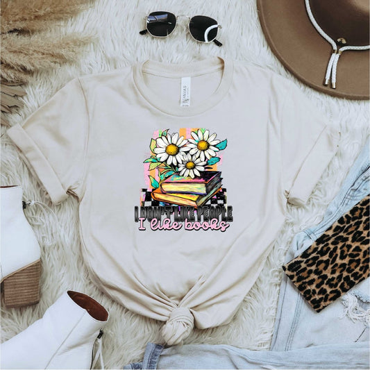 I Don't Like People, I Like Books - DTF Transfer - PrintPony®