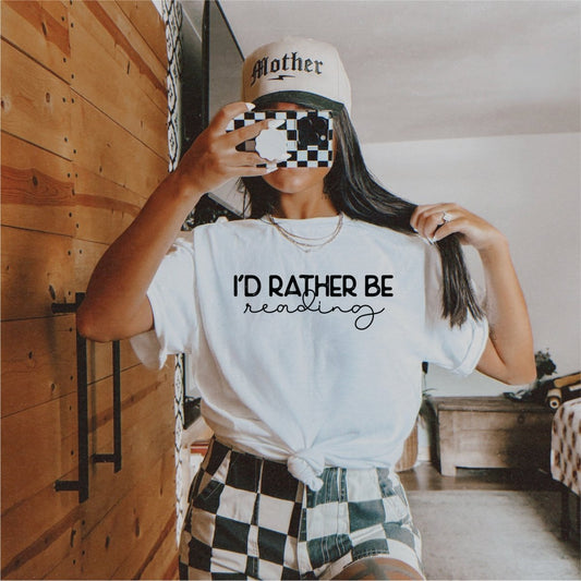 I'd Rather be Reading - DTF Transfer - PrintPony®