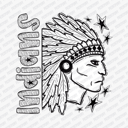 Indians Dotted Design DTF Transfer - PrintPony™