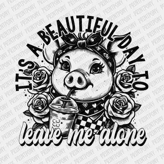 Its a Beautiful Day to Leave Me Alone - DTF Transfer - PrintPony