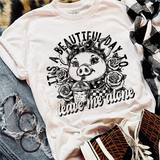 Its a Beautiful Day to Leave Me Alone - DTF Transfer - PrintPony