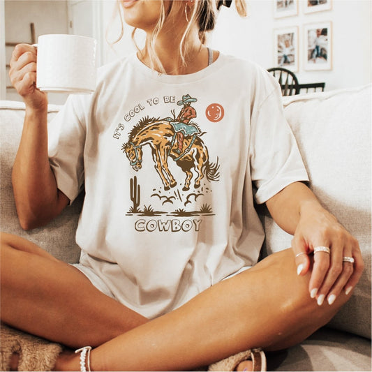 It's Cool to be a Cowboy DTF Transfer - PrintPony