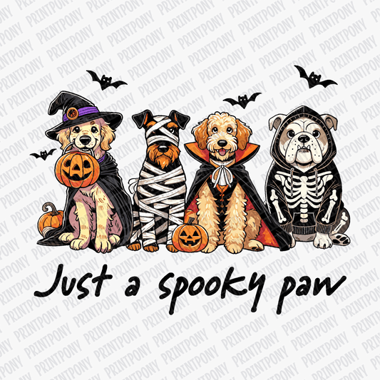 Just a Spooky Paw DTF Transfer - PrintPony™