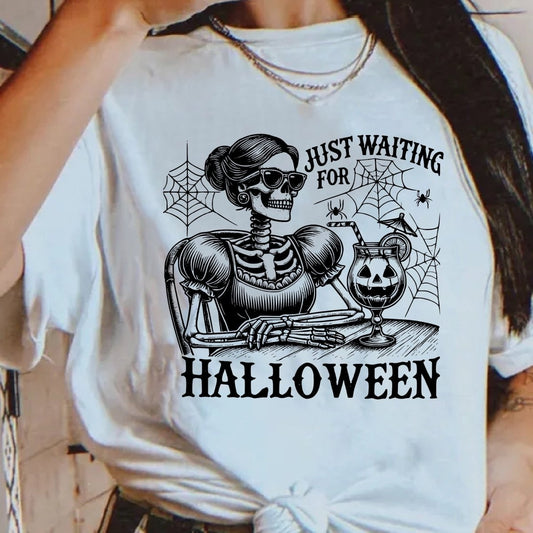 Just Waiting for Halloween DTF transfer - PrintPony