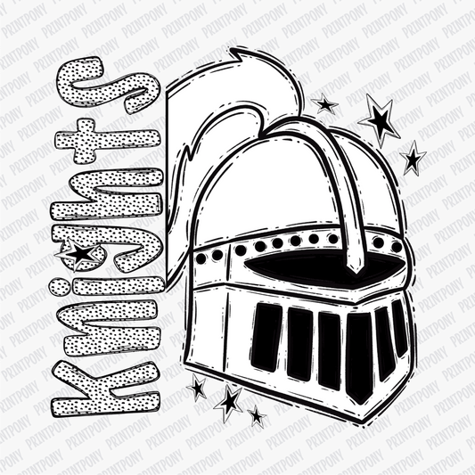 Knights Dotted Design DTF Transfer - PrintPony™