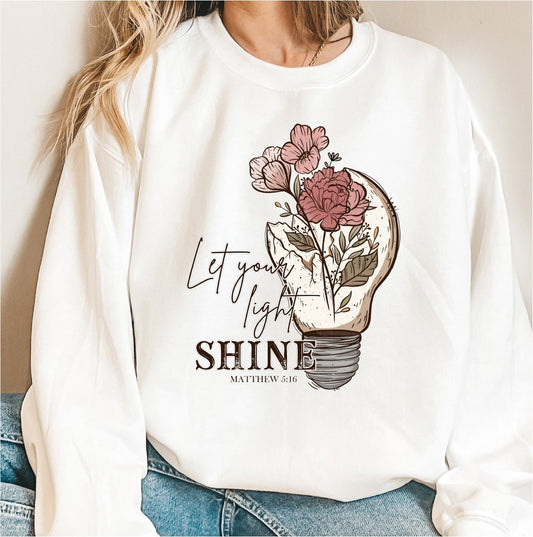 Let Your Light Shine DTF transfer - PrintPony