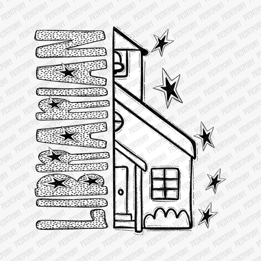 Librarian Dotted DTF transfer - PrintPony™