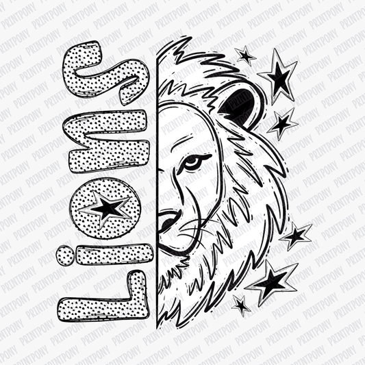 Lions Dotted Design DTF Transfer - PrintPony™