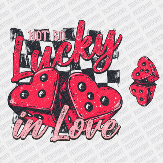 Lucky in Love DTF Transfer with Pocket - PrintPony