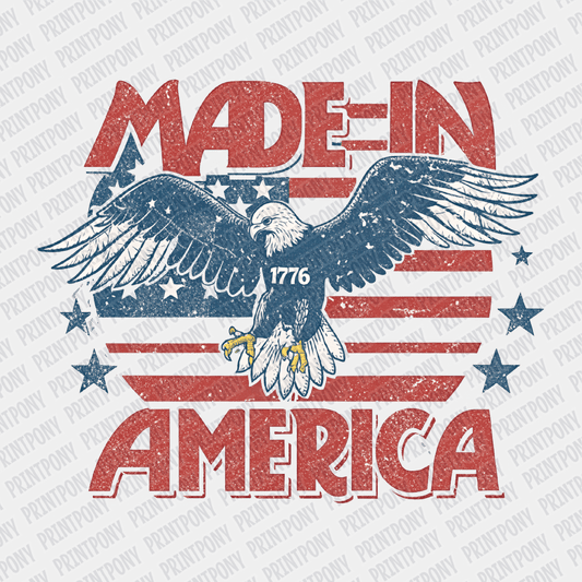 Made in America Retro Patriotic DTF transfer - PrintPony