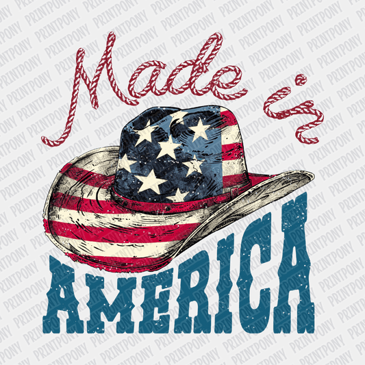 Made in America Western Patriotic DTF transfer - PrintPony