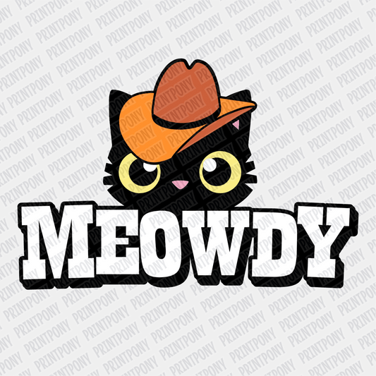 Meowdy - DTF Transfer - PrintPony
