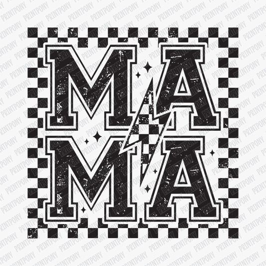 Mother hood (Black Checkered) - DTF transfer - PrintPony®