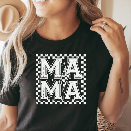 Mother hood (White Checkered) - DTF transfer - PrintPony®