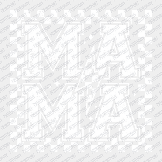 Mother hood (White Checkered) - DTF transfer - PrintPony®