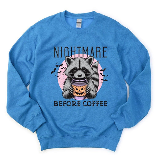 Nightmare Before Coffee DTF transfer - PrintPony