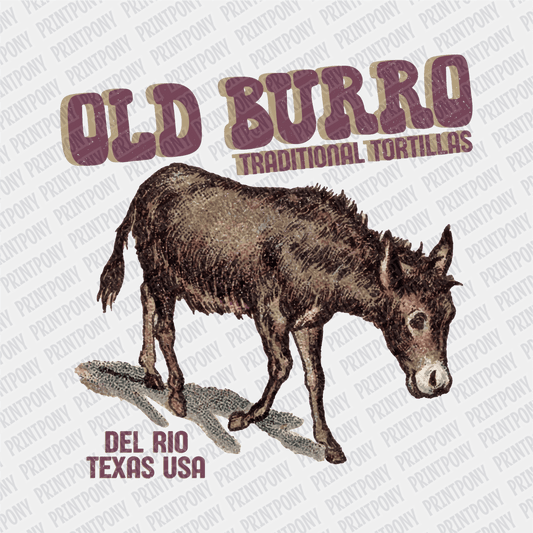 Old Burro DTF Transfer - PrintPony