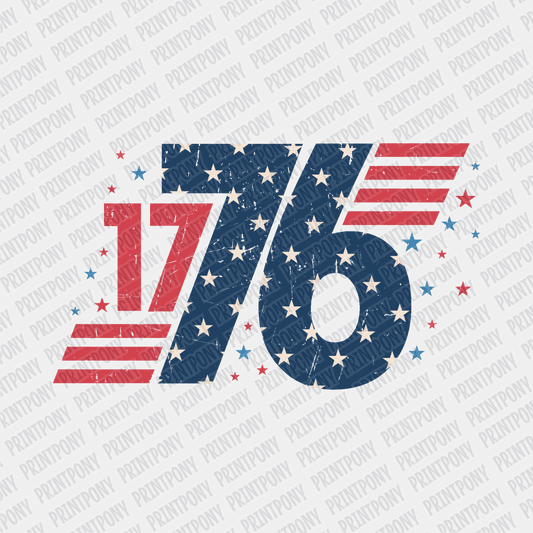 Patriotic 1776 - DTF Transfer - PrintPony
