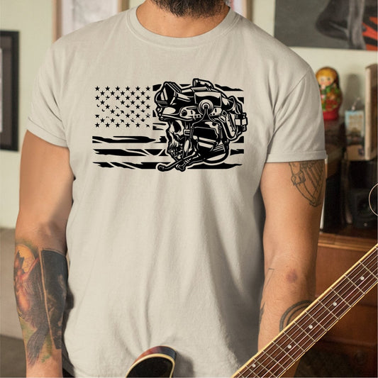 Patriotic Soldier & US Flag DTF Transfer - PrintPony®
