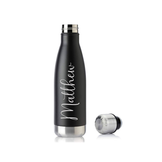 Personalized Custom Engraved 17 oz. Cola Shaped Water Bottle - PrintPony