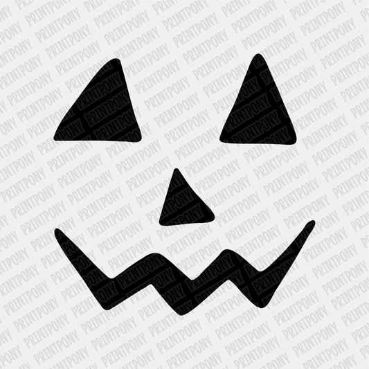 Pumpkin Face Halloween DTF Transfer - PrintPony™