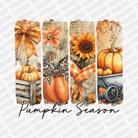 Pumpkin Spice Brushstroke Design - DTF Transfer - PrintPony™