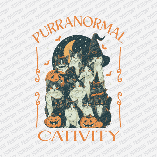 Purranormal Cativity Halloween DTF Transfer - PrintPony™