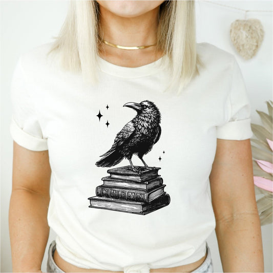 Raven and Books - DTF Transfer - PrintPony®