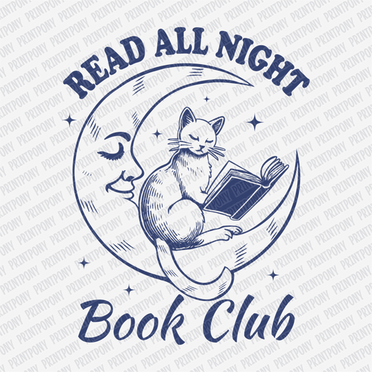Read All Night Book Club - DTF Transfer - PrintPony®
