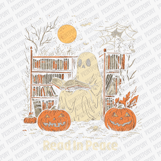 Read in Peace Ghost Halloween DTF Transfer - PrintPony™