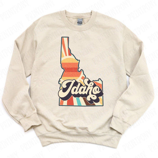 Retro Idaho State DTF Transfer - Ready to Press - PrintPony®