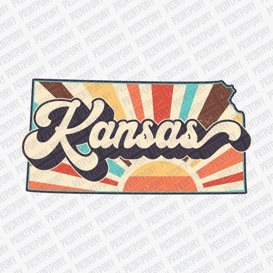 Retro Kansas State DTF Transfer - Ready to Press - PrintPony®