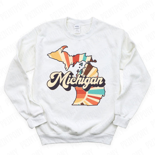 Retro Michigan State DTF Transfer - Ready to Press - PrintPony®