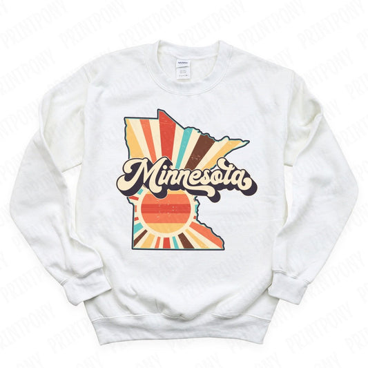 Retro Minnesota State DTF Transfer - Ready to Press - PrintPony®
