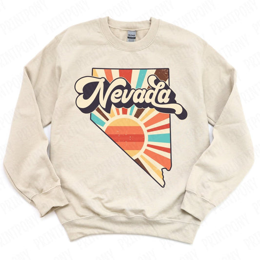 Retro Nevada State DTF Transfer - Ready to Press - PrintPony®