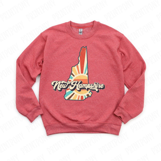 Retro New Hampshire State DTF Transfer - Ready to Press - PrintPony®