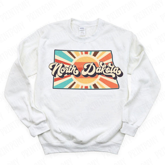 Retro North Dakota State DTF Transfer - Ready to Press - PrintPony®