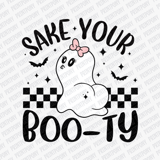 Sake Your Boo - ty Ghost Halloween DTF Transfer - PrintPony™