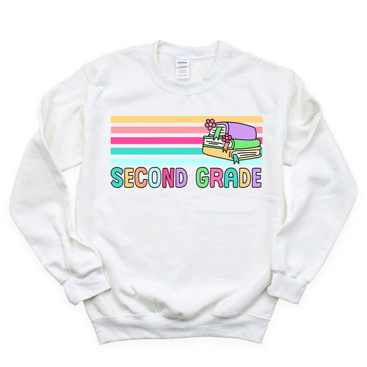 Second Grade Stripes - DTF Transfer - PrintPony®
