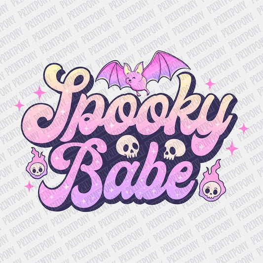 Spooky Babe DTF transfer - PrintPony