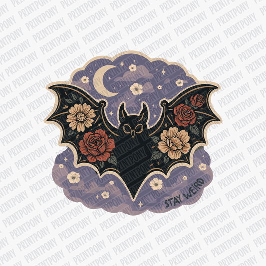 Stay Weird Bat Halloween DTF Transfer - PrintPony™
