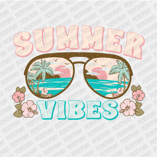 Summer Vibes Pastel - DTF transfer - PrintPony