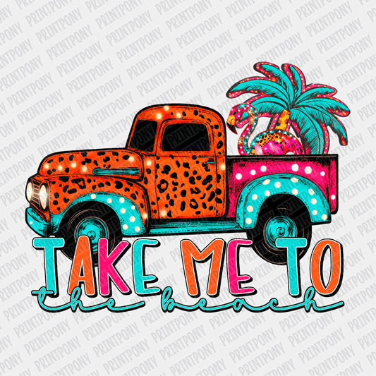 Take me to the Beach - DTF transfer - PrintPony
