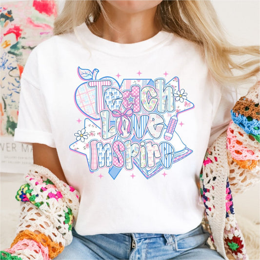 Teach, Love, Inspire Coquette - DTF Transfer - PrintPony®