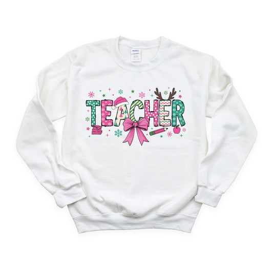 Teacher Coquette Ribbon DTF transfer - PrintPony®