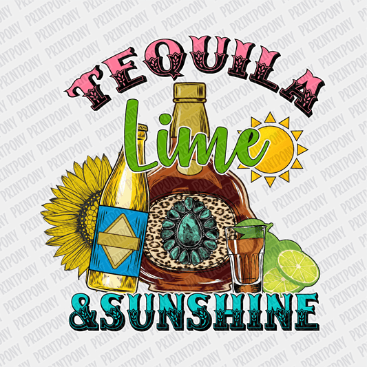 Tequila, Lime, and Sunshine DTF Transfer - PrintPony