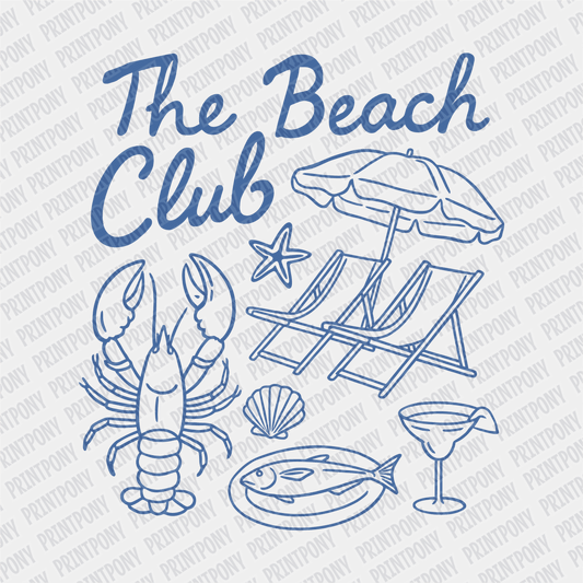 The Beach Club - DTF transfer - PrintPony