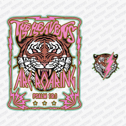 The Heavens Roaring PSALM 19:1 (with pocket) - DTF Transfer - PrintPony®