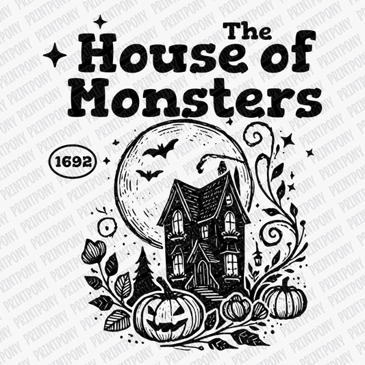 The House of Monsters Halloween DTF Transfer - PrintPony™